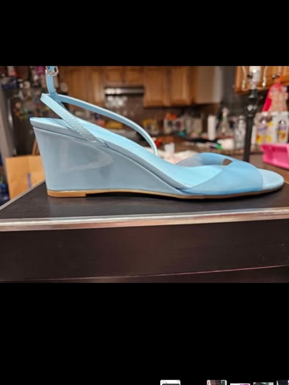 Madden Girl Baby Blue Slingback Wedge Sandals